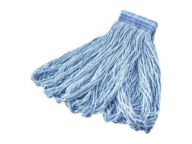 Rubbermaid Commercial Products Universal Blend Mop, 24-Ounce, Blue Headband, Heavy Duty Industrial Wet Mop For Floor Cleaning...