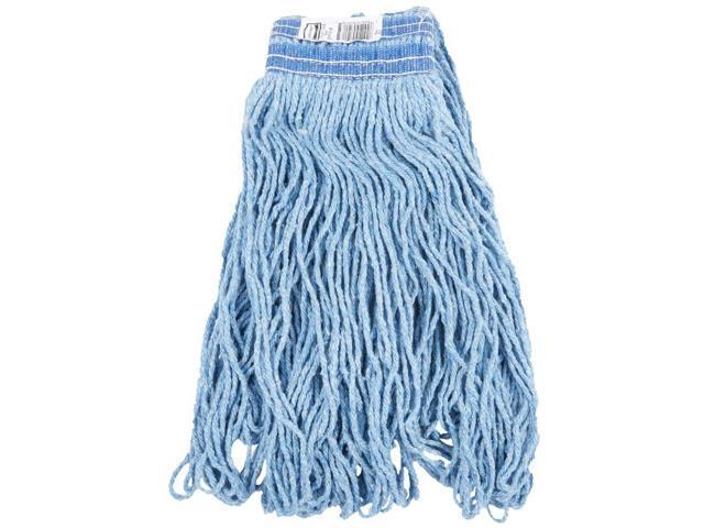 Rubbermaid Commercial Products Universal Blend Mop, 24-Ounce, Blue Headband, Heavy Duty Industrial Wet Mop For Floor Cleaning...