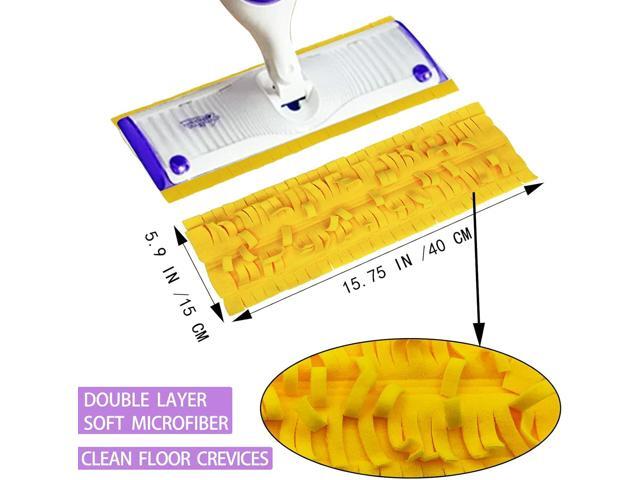 8 Pack Power Mop Refills for Swiffer PowerMop Multi-Surface Mop and Swiffer PowerMop Wood Mop, Reusable and Washable