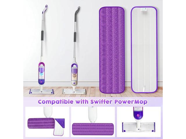 9 Pack Reusable Mop Pads Compatible with Swiffer PowerMop, Microfiber Mop Pads Refills Machine Washable, Durable, and Highly Absorbent Suitable for...