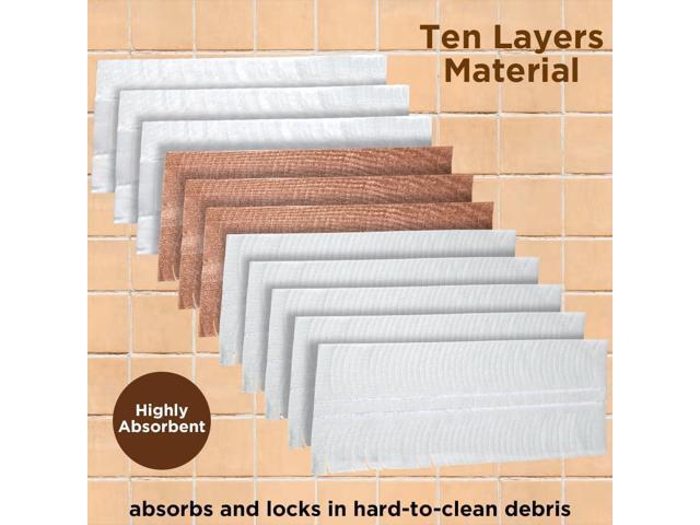 Disposable Mop Pads for S. wiff. er PowerMop Wood Mopping Pad Refills - 20 Pack Wood Floor Cleaning Pads Absorb and Lock Dirt Safe on Finished...