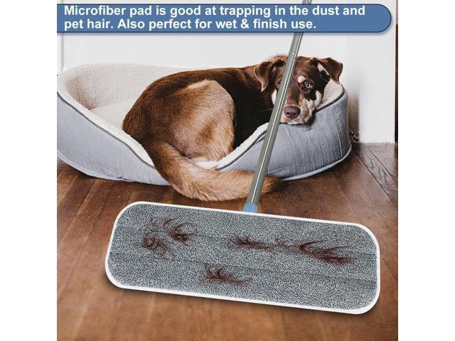 Microfiber Mop Replacement Pads 18 Inch Compatible with Bona Floor Care System, 5 Pack Reusable Wet Dry Floor Cleaning and Scurbbing Mop Refill...