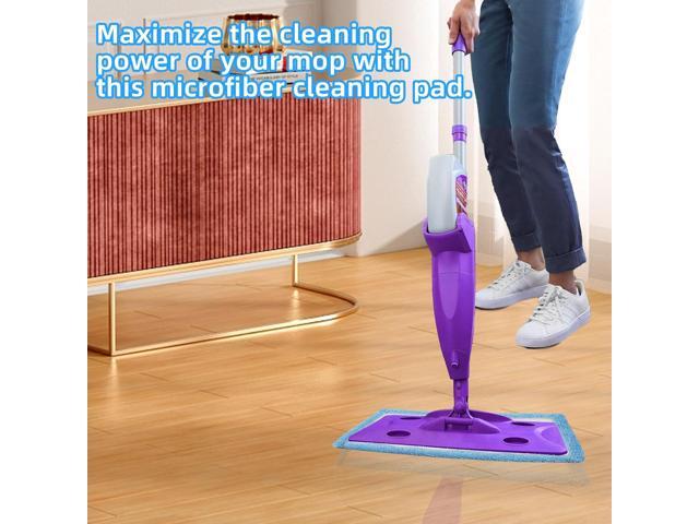 6 Pack Reusable Microfiber Pads for Rejuvenate Microfiber Mop, Compatible with Rejuvenate Click N Clean Multi-Surface Spray Mop, Machine Washable...