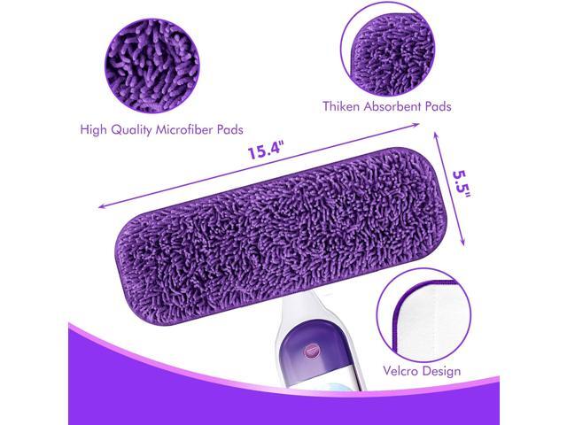 Reusable Power Mop Refill Pads for Swiffer Power Mop Starter Kit - Swifter Powermop Pads Refills - Multi-Surface & Wood Mopping Pad Refil for Floor...
