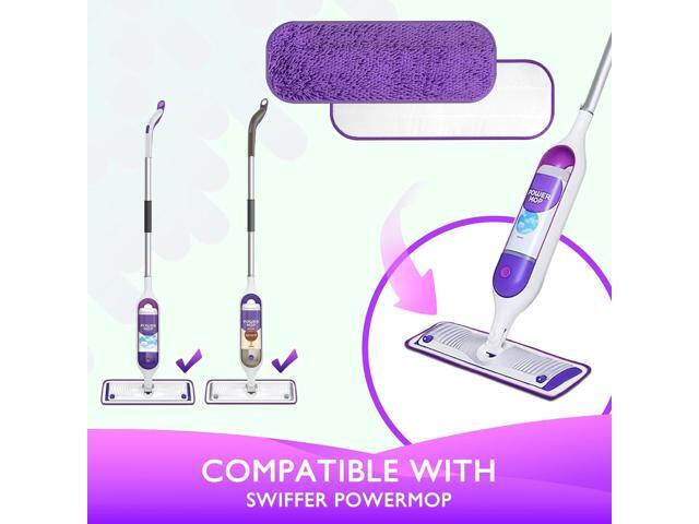 Reusable Power Mop Refill Pads for Swiffer Power Mop Starter Kit - Swifter Powermop Pads Refills - Multi-Surface & Wood Mopping Pad Refil for Floor...