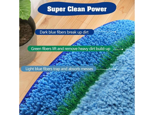8 Pack 18Inch Deep Cleaning Replacement Pads Compatible with Bona Family of Mops, Premium Microfiber Floor Mop for Hardwood Floors and...