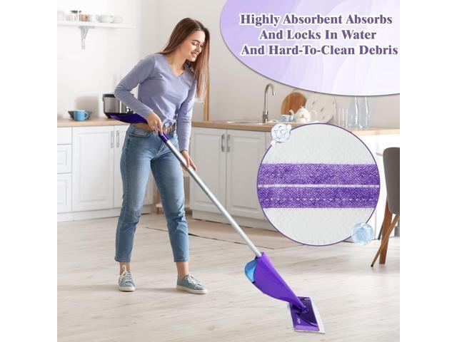 Disposable Mop Pad Refills for Swiffer Wet Jet Mops Spray Wet Pads Refill Hardwood and Floor Spray Mop Bads 30 Count
