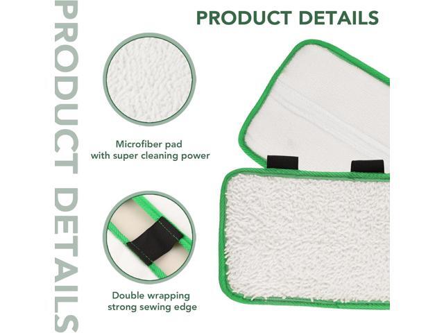 Mop Pads Replacement Compatible with Shark Sonic Duo Hardwood Floor Cleaner - Reusable and Washable Mop Cloth Refill (5 Pack)