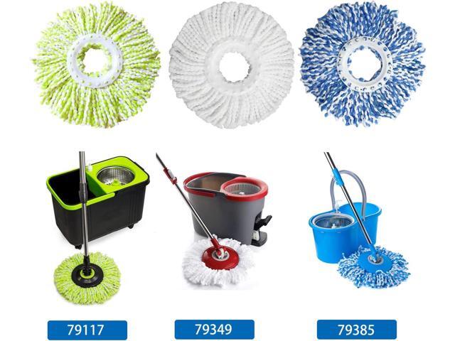6 Pack Spin Mop Refill Pads Compatible with SIMPLI-Magic 79349 79117 979193 79229 Spin Mop Cleaning System, Part No.79161