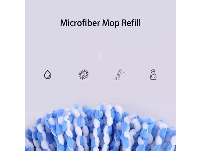 6 Pack Spin Mop Refill Pads Compatible with SIMPLI-Magic 79349 79117 979193 79229 Spin Mop Cleaning System, Part No.79161