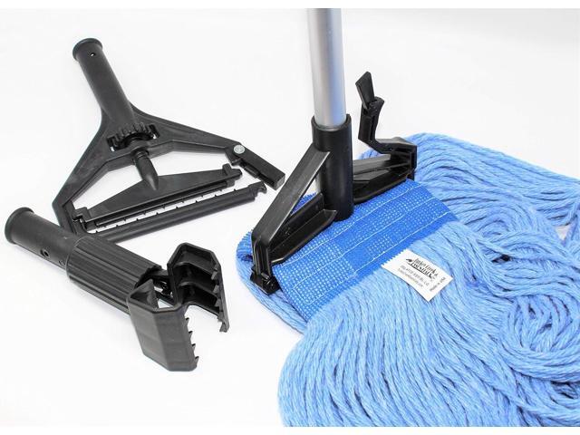 Turkey Creek Essentials Mop Heads Commercial Grade USA Made Looped End Heavy Duty Large Mop Head of Blue 4-Ply Synthetic Yarn Industrial Wet Mop...