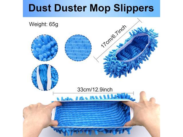 Cosywell Large Size 5 Pairs 10 PCS Shoes Cover for Mop Slippers Dusting Mop Shoes for Floor Cleaning House WashableL