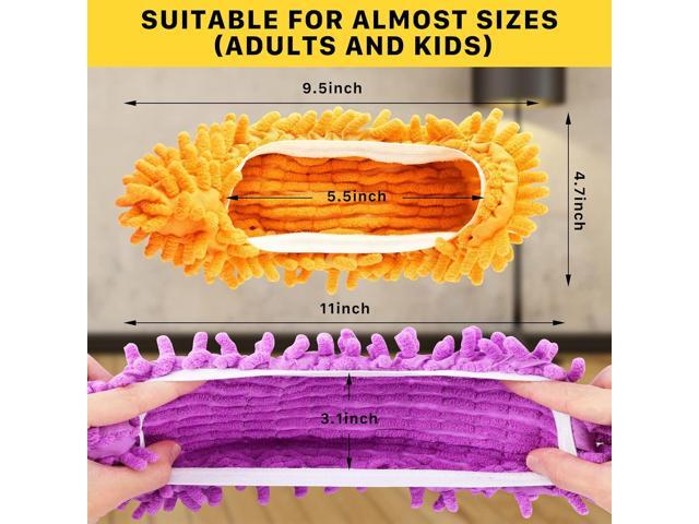 20PCS Mop Slippers,Mop Socks for Floor Cleaning,Washable Reusable Mop Shoes,Microfiber Shoes Cover Cleaning Slippers,Multi Function Soft Dusting...