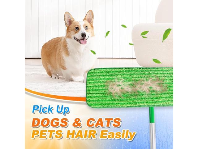 XL Wet Pads Refills for Swiffer XL Dry Sweeping Cloths Reusable XL Wet Mopping Pad Cleaning Cloths Microfiber Mop Pads for Hardwood Floor Cleaning...