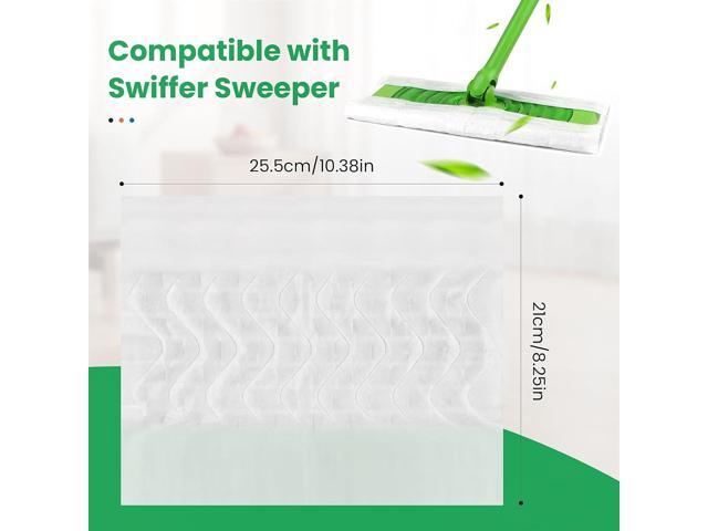 60 Count Dry Sweeping Cloths Compatible with Swiffer Sweeper Heavy Duty Pet Pads Refills Cleaning Dust and Hair,Disposable Mop Pads Refills