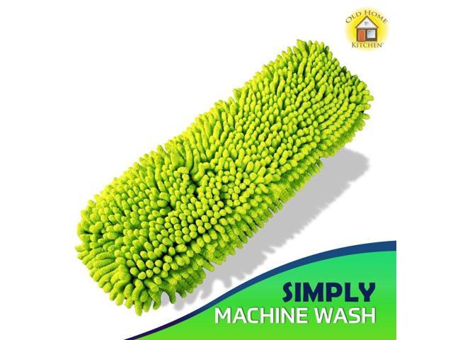 Reusable Chenille Mop Pads Washable Microfiber Pads for Standard Mop Heads Swiffer-Compatible Dry Mops for Dust, Pet Hair, and Spills ...