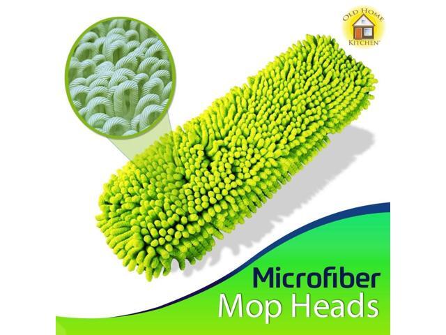 Reusable Chenille Mop Pads Washable Microfiber Pads for Standard Mop Heads Swiffer-Compatible Dry Mops for Dust, Pet Hair, and Spills ...