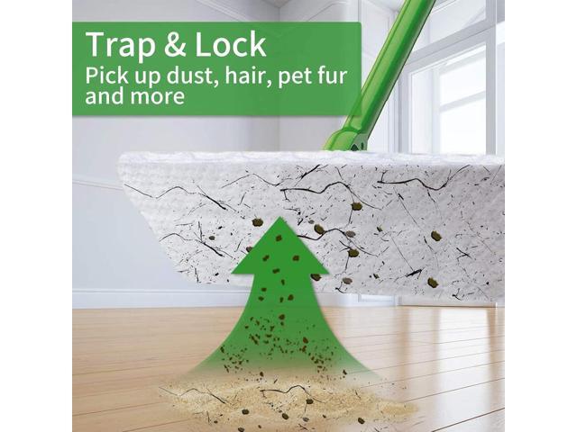 200 Count Thickeded Dry Sweeping Cloths Compatible with Swiffer Pad, Strong Removal for Dust, Hair and Dander, Dry Refills Compatible with Swiffer...