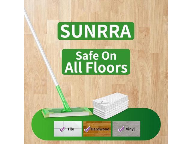 200 Count Thickeded Dry Sweeping Cloths Compatible with Swiffer Pad, Strong Removal for Dust, Hair and Dander, Dry Refills Compatible with Swiffer...