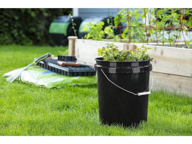 United Solutions 5 Gallon Bucket Heavy Duty Plastic Bucket Comfortable Handle Easy to Clean Perfect for on The Job Home Improvement or Household...