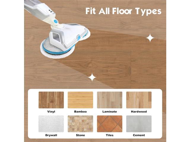 LTWHOME 7.8 Inch Soft Mop Pads Fit for Bissell Spinwave 2039 Series 2039A 2124 (Pack of 6)