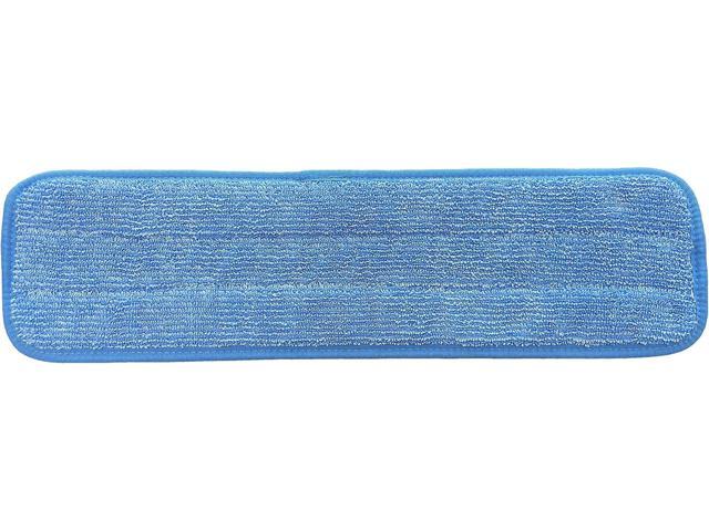 18' Microfiber Mop Pads - Hook and Loop, Washable, Wet/Dry: 12 Pack
