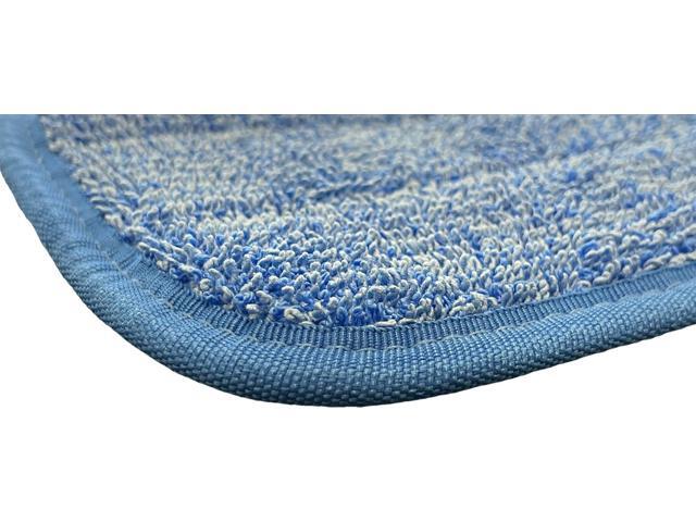 18' Microfiber Mop Pads - Hook and Loop, Washable, Wet/Dry: 12 Pack