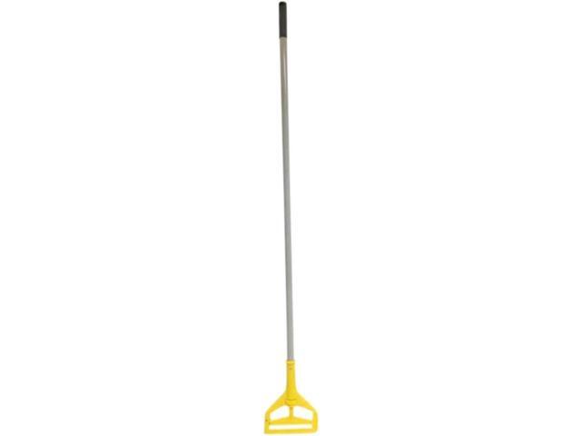 Restaurantware RW Clean 61 Inch Mop Handle 1 Screw Clamp Commercial Mop Handle - Side-Release Design Heavy-Duty Gray Iron Mop Handle Replacement...