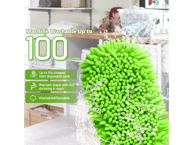 Mop Refills for Swiffer Sweeper,SealUncle Reusable Microfiber Mop Pads Washable Sweeper Refill Wet/Dry Use for All Purpose Floor(3 Pack)