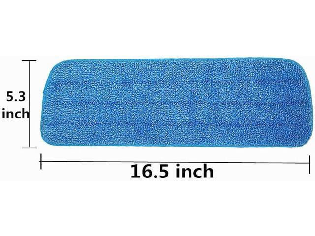 Microfiber Spray Mop Replacement Heads for Wet/Dry Mops Floor Cleaning Pads Compatible with Bona Floor Care System (6 Pack)