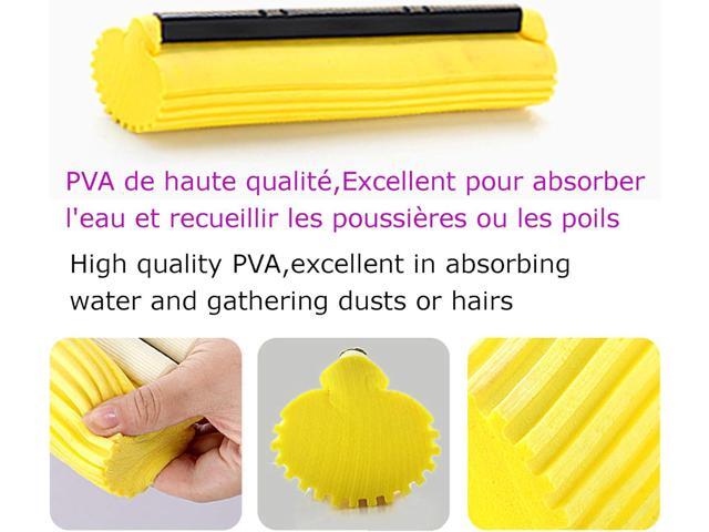 Sponge Roller Mop Head Refills,Pack of 3 Absorbent Sponge Pads Replacement,27cm(10.6')-Grey