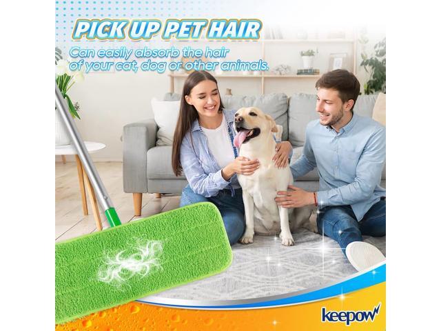 KEEPOW XL Dry Sweeping Cloths for Swiffer XL Sweeper, Reusable & Washable Microfiber Mop Pad Refills, Wet Mopping Cloths for Surface/Hardwood Floor...