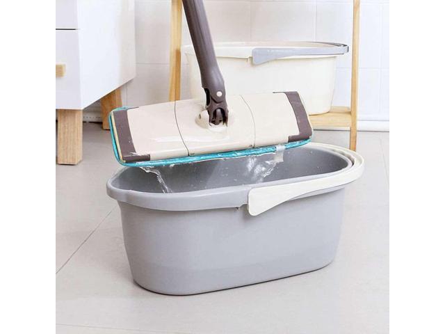 Haundry 4.5 Gallon Cleaning Bucket, Good Grips Household Mop Bucket for Cleaning Supplies, Cleaning Caddy Organizer Basket with Handle, 17.1L, White