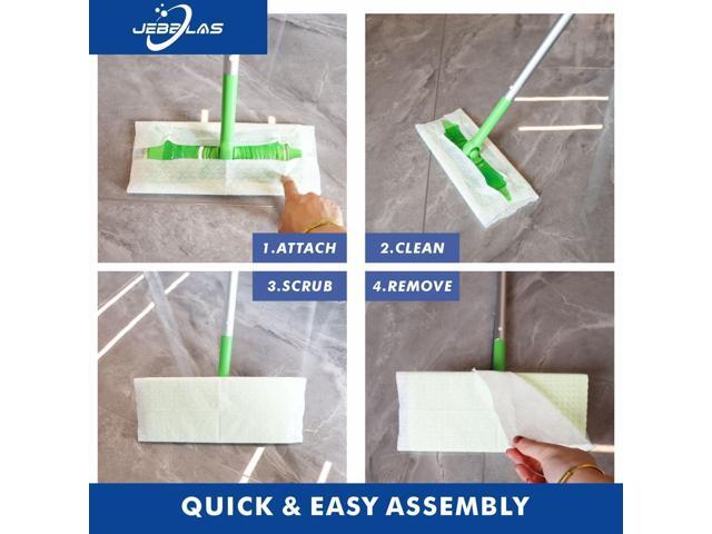 JEBBLAS Disposable Mop Refills Dry Sweeping Pad for Floor Mop Sweeping Cloths Multi Surface Refills, 240 Count