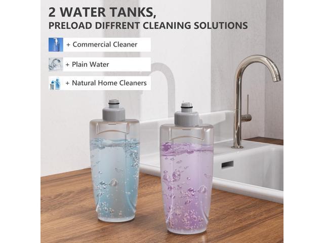 Spray Mop for Floor Cleaning, HOMTOYOU Floor Mop Dry Wet Spray Mop with 2 Refillable Bottle and 4 Washable Microfiber Pads for Home Kitchen...