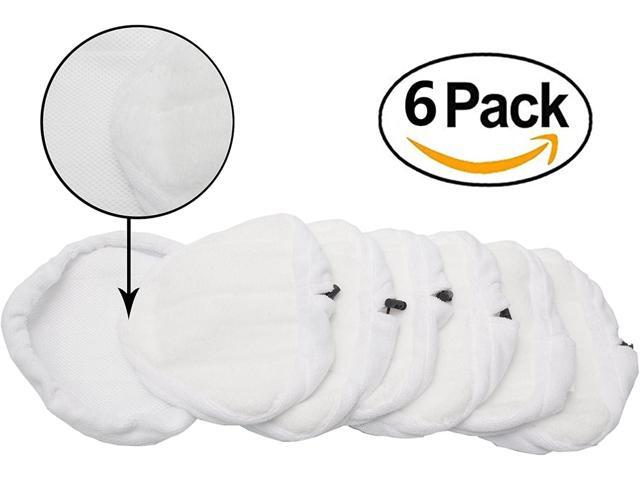 LTWHOME Replacement Microfiber Mop Pads Fit for Dirt Devil Steam Mop AD50000 (Pack of 6)