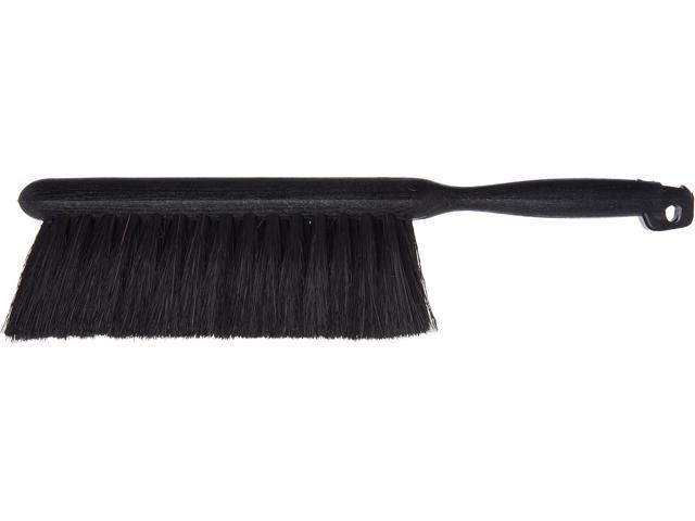 SPARTA Flo-Pac Counter Brush, Bench Brush, Dustpan Brush with Long Lasting for Counters, Floors, And Fireplace, 8 Inches, Black