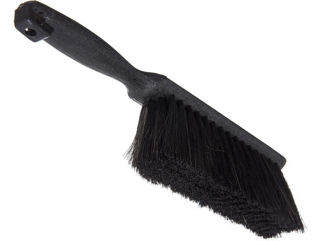 SPARTA Flo-Pac Counter Brush, Bench Brush, Dustpan Brush with Long Lasting for Counters, Floors, And Fireplace, 8 Inches, Black