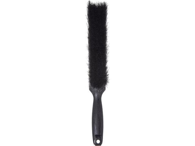 SPARTA Flo-Pac Counter Brush, Bench Brush, Dustpan Brush with Long Lasting for Counters, Floors, And Fireplace, 8 Inches, Black