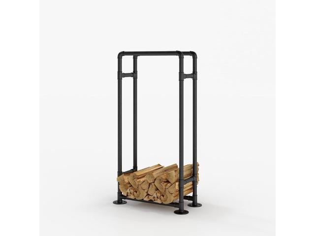 pamo Firewood Rack - OTTO - Heavy Duty Industrial Pipe Firewood Rack Indoor and Outdoor for Fireplace/Firepit - firewood holder outdoor - fire wood...