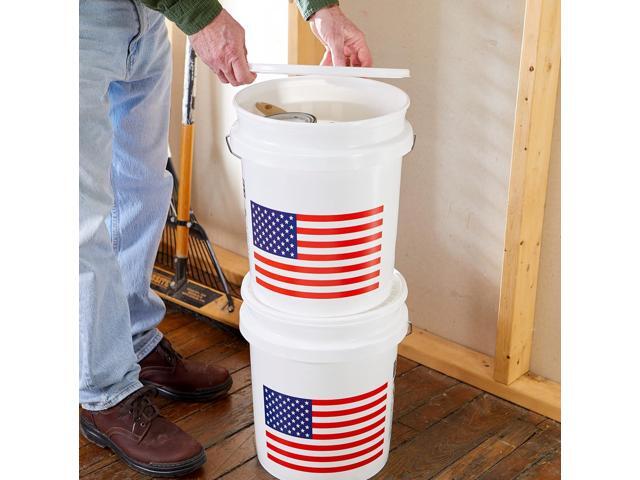 United Solutions 5 Gallon Bucket, Heavy Duty Plastic Bucket, Comfortable Handle, Perfect for on The Job, Home Improvement, or Household Cleaning,...