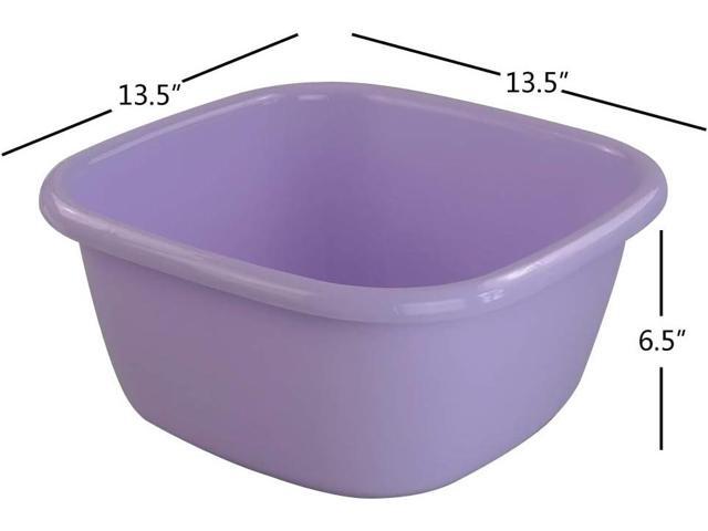 Anbers 16 Quart Plastic Wash Basin, Dish Bins, 2 Packs