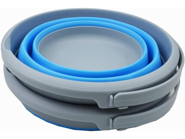 SAMMART 5.5L (1.4 Gallon) Collapsible Plastic Bucket - Foldable Round Tub - Portable Fishing Water Pail - Space Saving Outdoor Waterpot...