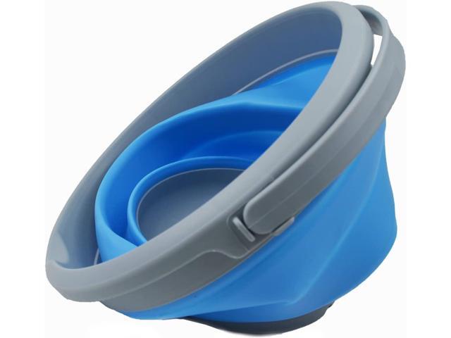 SAMMART 5.5L (1.4 Gallon) Collapsible Plastic Bucket - Foldable Round Tub - Portable Fishing Water Pail - Space Saving Outdoor Waterpot...