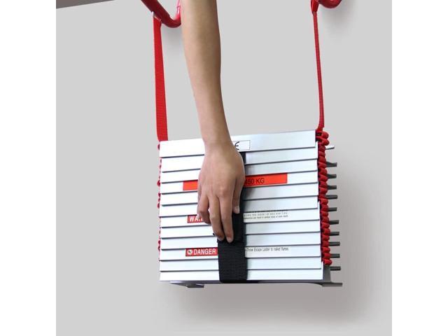 Hausse Retractable 2 Story Fire Escape Ladder, 13 Feet