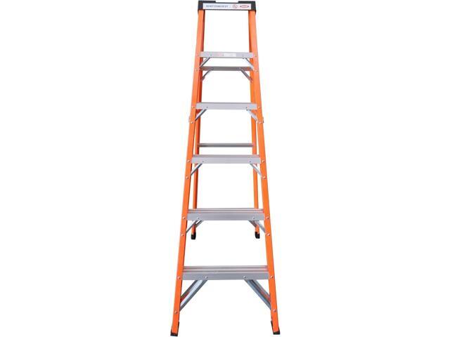 6-Foot Fiberglass Step Ladder, 250 Pound Capacity