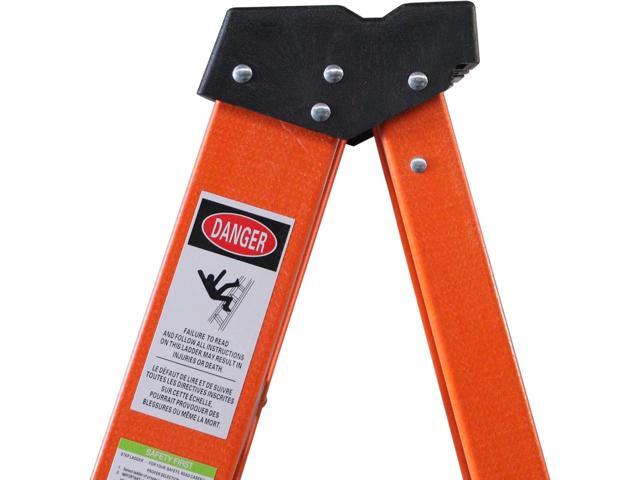 6-Foot Fiberglass Step Ladder, 250 Pound Capacity