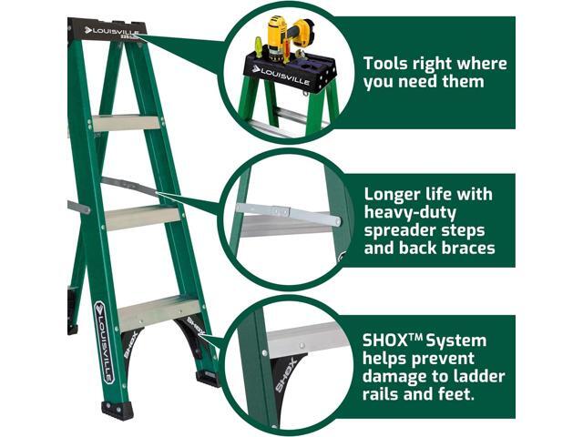 Louisville Ladder FS4004 4-Foot Step Ladder, 4 feet, Green