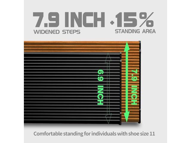 3 Step Ladder, Folding Step Stool with Aluminum Wide Pedal& Convenient Handgrip, 330lbs Capacity Steel Ladder for Household and Office (Black &...