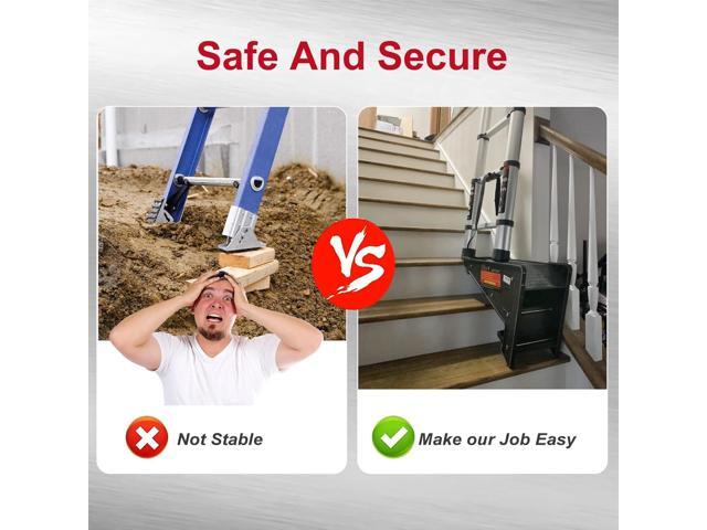 Ladder Leveler,Roof Pitch Hopper, Ladder Stabilizer,Roof Leveling Tool,Stable Platform for Uneven Surface